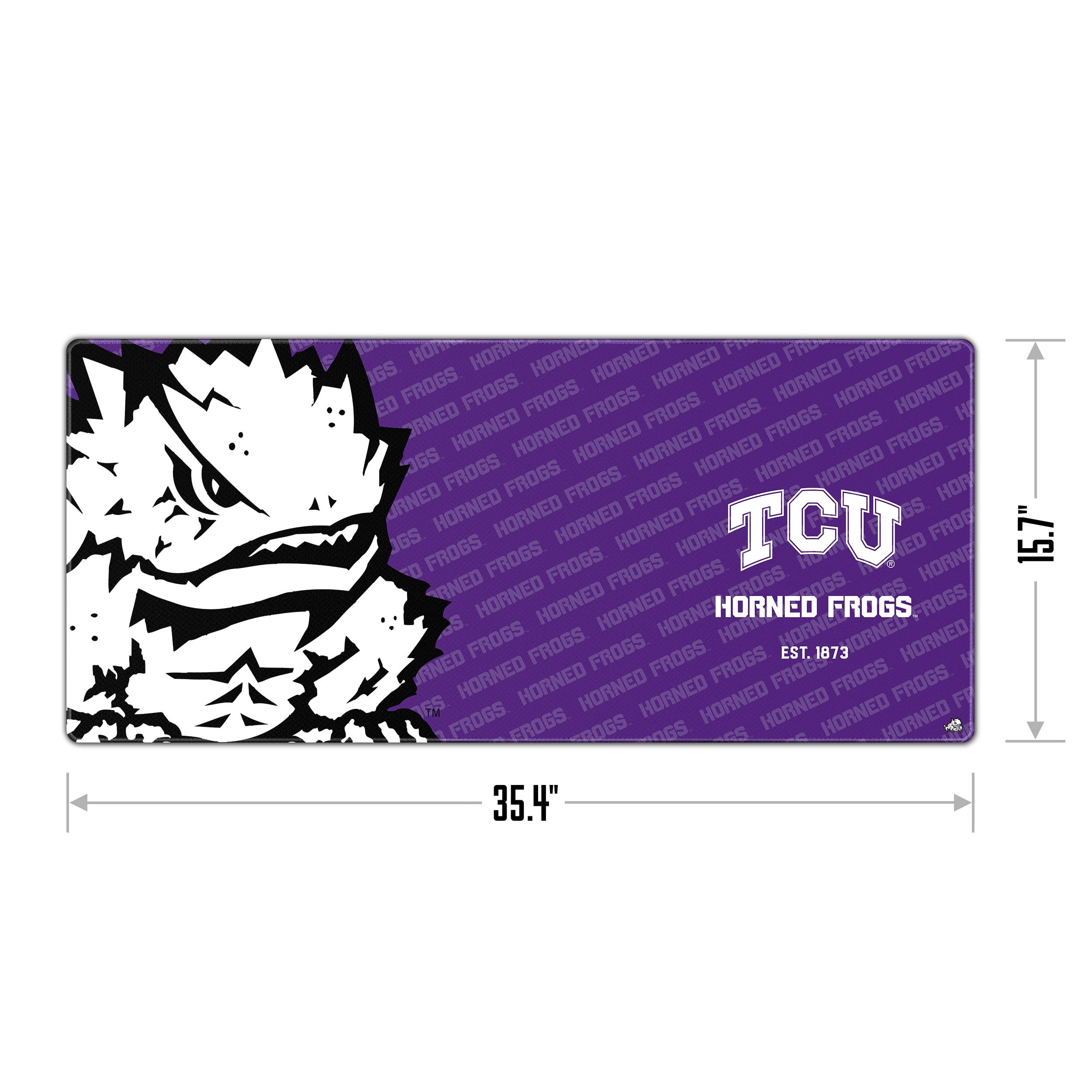 YouTheFan NCAA TCU Horned Frogs Logo Series Desk Pad