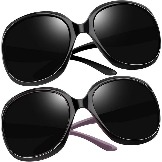 SDIGV Polariserade Solglasögon Dam Trendiga Överdimensionerade Stora Körglasögon Dam UV-Skyddande Stora Solbrillor Shades db