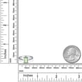 thumbnail image 6 of Gem Stone King 900 Platinum Green Prasiolite Engagement Ring for Women | 1.50 Cttw | Emerald Cut 8X6MM | Gemstone Birthstone | Size 6, 6 of 6