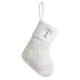 thumbnail image 2 of Media Navideña Personalizada con Letras Bordadas: Calcetín de Chimenea de Seda Blanca Brillante de 23 Cm para Decoración Navideña y Regalos., 2 of 6