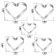 thumbnail image 2 of Juego de cortadores de galletas Gtmkina en forma de corazón de acero inoxidable x5, 2 of 6