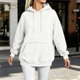 thumbnail image 5 of Njagoc3 Women Hoodies Sweatshirts Sweaters Hooded Oversized Long Sleeve Crewneck Shirts Fall Winter Outfits Pocket, 5 of 6