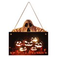 thumbnail image 1 of Halloween Luminous Doorplate Hanging Night Lantern Pumpkin Ghost Lantern, 1 of 2