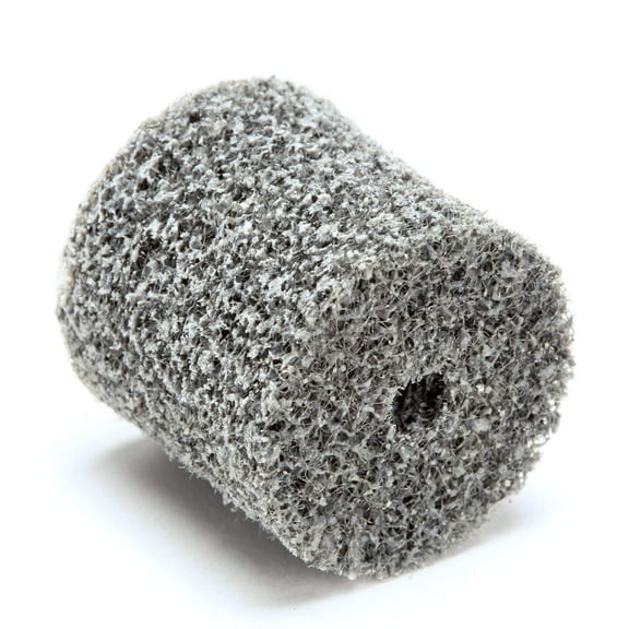 Scotch-Brite 15840 EXL Unitized Wheel, 1/2" x 1/2" x 1/16", 2S FIN, .5" Diameter, Abrasive Grit, 35100 Rpm