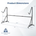 thumbnail image 3 of Gymax Support de Rangement Autoportant pour Kayak pour 2 Kayaks, Support de Kayak en Métal Robuste avec 6 Roues Verrouillables pour Quai de Garage, 3 of 10