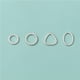 thumbnail image 1 of 12 piezas de conector de cable de anillo de salto de giro ovalado de plata hallazgos DIY fabricación de joyas, pulido de plata simple, 1 of 5