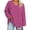 Watermelon Red-RongHuan womens long sleeve blouse, variant on RongHuan Striped Shirt Womens Plus Size V Neck T-Shirt Loose Fit Long Sleeve Tops Casual Blouses Daily Wear