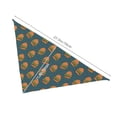 thumbnail image 2 of Dog Bandanas, Cute Hamburger Sesame Adjustable Dog Scarf Triangle Bib Handkerchief Accessories for Small Medium Large Dogs, Cats, Pets, 2 of 6