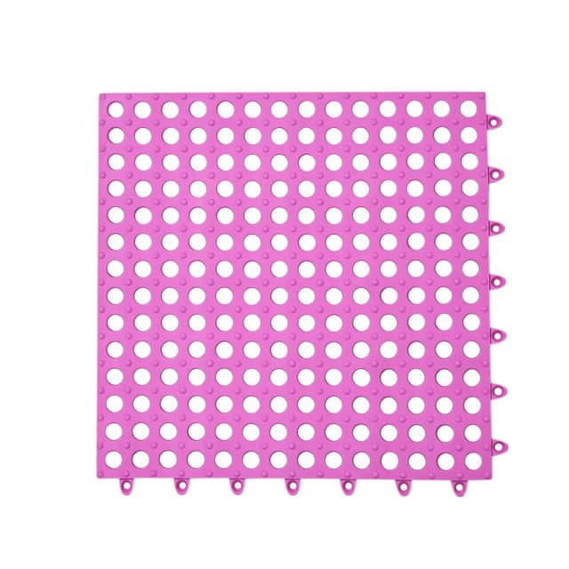 Alfombrillas de plástico entrelazadas para baño, antideslizantes, para ducha, con sistema de drenaje y empalme hueco, ideales para bañera, piscina, área de mascotas, cocina, lavadero y como