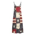 thumbnail image 4 of FcBaudy Camisole Sans Manches Col en V, Robes d'Été pour Femmes, Robes Sans Manches Mode Imprimée Bretelles Robes Femmes, 4 of 5