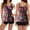 Purple, variant on Lenago Sexy Womens Swimsuits Casual Sling Sexy Printing Split Two Piece Swimsuits Beachwear Swimdress