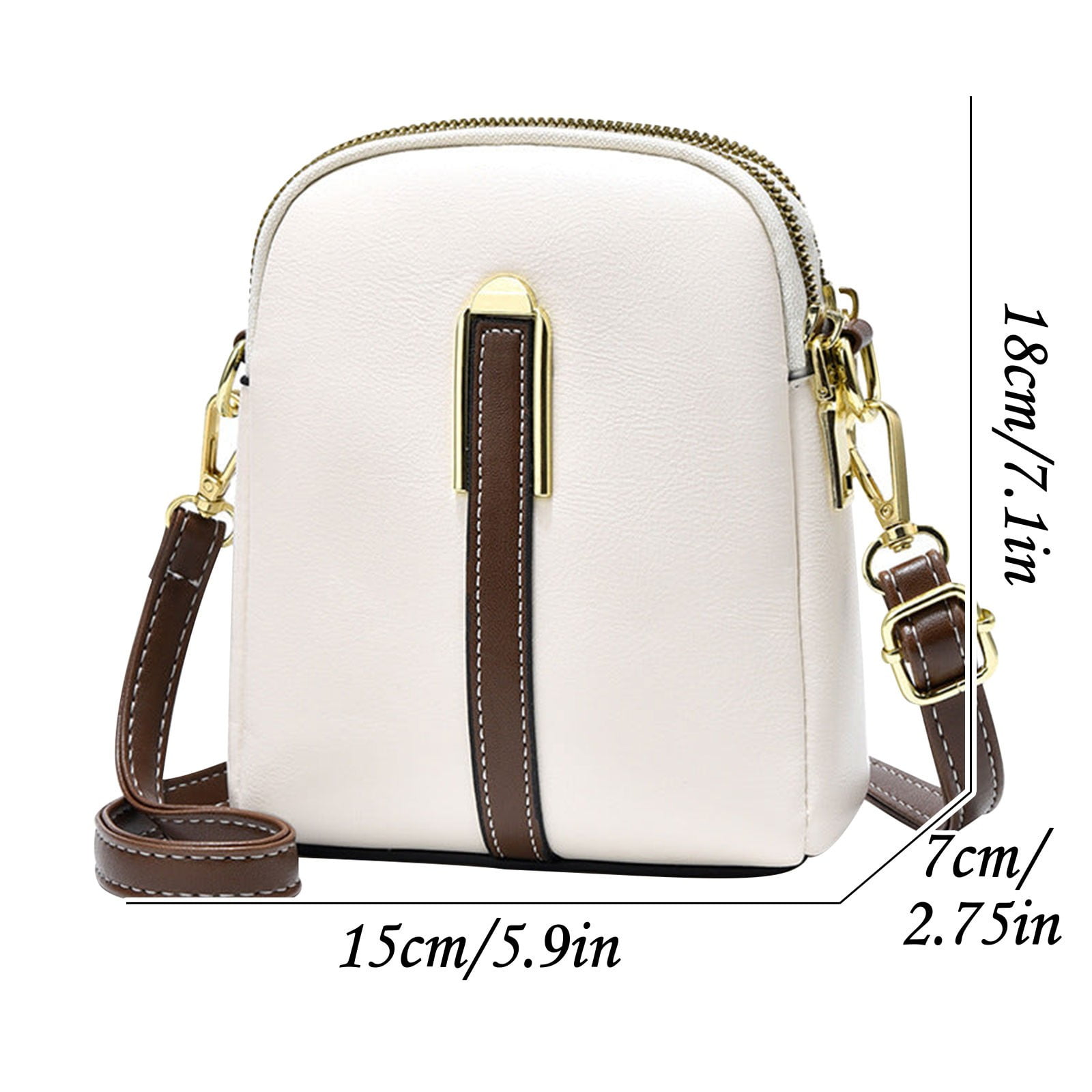Mini Shoulder Phone Bag, Embroidered Thread Straddle Bag