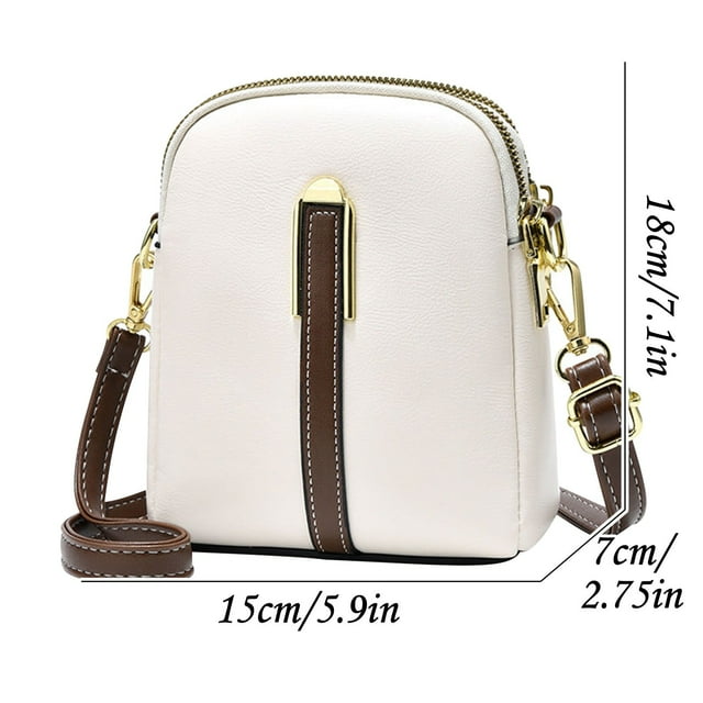Cell Phone Crossbody Bag,Crossbody Bags Leather Lightweight Mini Crossbody Shoulder Phone Bag, Body Bag Embroidered Thread Shoulder Straddle Bag Mobile Phone Bag Clear Crossbody Bag