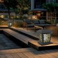 thumbnail image 4 of VOAVEKE Solar Garden Light,Solar Post Lights Outdoor Fence Cap Light For Posts Patio Garden Decoration LIGHTING Black，Lighting Solar Outdoor Post Cap Lights Light For Fence, 4 of 5