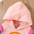 thumbnail image 5 of Ccpelsie Hoodie for Girls Athletic Sweatshirt Long Sleeve Casual Daily Pullover Hoodies for Toddler Kid(Pink,1-2 Years), 5 of 9