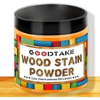 GOODTAKE Orange Wood Stain Powder, Wood Dye Stain Powder That Makes Vibrant Wood, Fast Dry Dark Wood Stain Powder for Crafts, Multiple Finishes - for Indoor Outdoor Wooden (Orange, 2 oz)