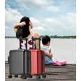 thumbnail image 6 of GURHODVO Kids Luggage with Wheels Carry On Kids' Rolling Suitcase for Travel Pure Color Black, 6 of 8