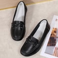 thumbnail image 6 of Mepaouo Loafers for Women Business Casual Shoes Comfortable Bowknot Penny Loafer Slip on Work Flats Black 7, 6 of 9