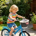 thumbnail image 6 of SeekLGT Black Durable Kids Bike Basket, Woven Plastic Front Handlebar Storage for Children Bicycles Tricycles and Scooters, 6 of 6
