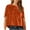 Orange, variant on Hxshgdsn Womens Velvet Peplum Babydoll Shirts Short Sleeve Crewneck Pleated Blouse Flared Swing Pullover Tops Casual Trendy Gray S