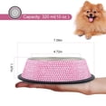 thumbnail image 3 of Cuencos para gatos con diamantes de imitación para mascotas Triumilynn, de acero inoxidable, color r, 3 of 7