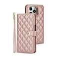 thumbnail image 2 of Leather Book Case With Crossbody Strap And Card Slots For Iphone 15 Series,iPhone 13 Pro, 2 of 7