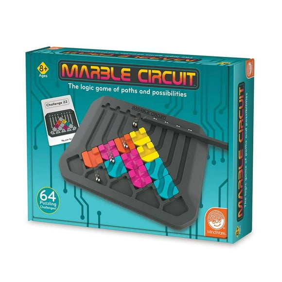 MindWare Marble Circuit Brain Teaser Game - 64 Challenges, Ages 8 & up
