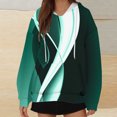 thumbnail image 5 of WREESH Women's Casual Printed Hoodie Oversized Long Sleeve Loose Fit Sweatshirt Drawstring Hooded Pullover with Pocket Green, 5 of 5