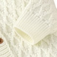 thumbnail image 5 of LOVEBAY Baby Girls' Knit Cardigan Sweaters Button Knitted Cardigan Long Sleeve Jacket Coat Fall Winter Clothes, 5 of 9