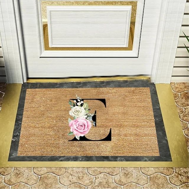 Wiueurtly Clearance Personalized Alphabet Doormat for Welcoming Guests At Your Doorstep 1PC