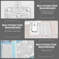 thumbnail image 2 of OULII 3Pcs Foldable Clothes Washing Boards Blue PVC Material for Home Washroom Use, 2 of 8
