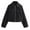 A-Black, variant on Rutainlusire Womens Trendy Casual Cargo Jacekts Fall Jackets Clearance for Women Women's Long-sleeved Solid Color Lapel Zipper Short Jacket