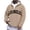 Khaki, variant on Los Angeles Quarter Zip Pullover Men Long Sleeve Graphic Hooded Sweatshirt Mens Hoodie Fashion Streetwear