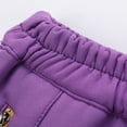 thumbnail image 5 of Boys Girls Winter Snow Ski Pants, Fleece Lined Waterproof Softshell Outdoor Hiking Snowboard Pants with Zipper Pockets Purple L, 5 of 8