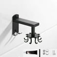 thumbnail image 1 of 1 gancho giratorio de cocina con 8 ganchos, gancho telescópico para colgar en la pared, estante de almacenamiento multifuncional, adecuado para muebles de cocina y hogar., 1 of 5