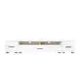 thumbnail image 3 of Extended TV stand with Color Changing LED Lights, Modern Universal Entertainment Center, High Gloss TV Cabinet for 90+ inch TV My Lux Decor Round, 3 of 7