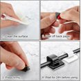 thumbnail image 4 of 100 Pcs Cable Clips, Adhesive Cable Organizer Cord Holder Wire Clip Wire, 4 of 5