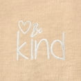 thumbnail image 5 of Dalix Be Kind Embroidered Cotton Relaxed Fit Short Sleeve Crewneck Tee Shirt Women in Sand 2XL XX-Large, 5 of 5