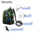 thumbnail image 3 of Rocae Realistic Style Wolf Warrior for Canvas College Laptop Backpack for Men Women-Small, 3 of 5