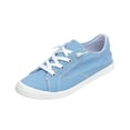 thumbnail image 2 of Women Lightweight Flat Walking Sneakers Classic Canvas Upper Lace Up Low Top Non Slip Daily Shoes, 2 of 3
