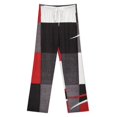 thumbnail image 3 of Modern Geometric Pajamas Leisure Trousers Soft Warm Sleepwear Bottoms Loose Retro Nightwear, 3 of 6