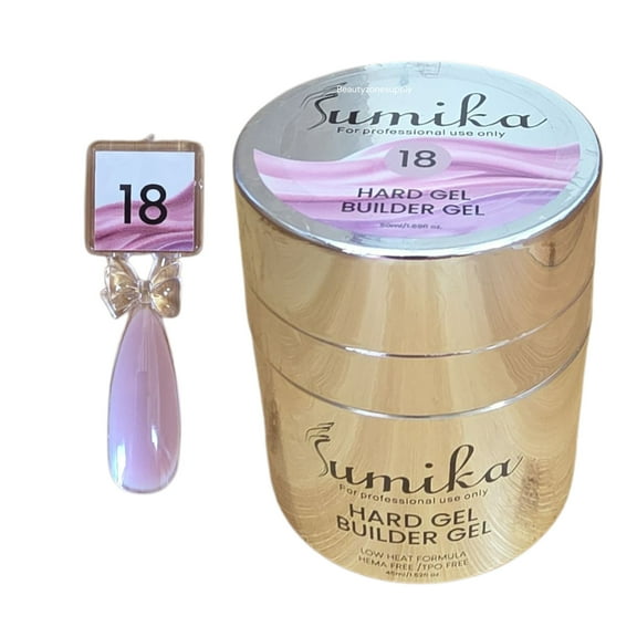 Sumika HEMA  TPO Free Builder Gel in Jar 50mL 1.69 oz Color 18