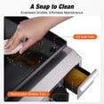 thumbnail image 3 of WARMOUNTS 3 Burner 23'' Portable Propane Gas Griddle, 21000 BTU Flat Top Grill with Lid, Table Top Griddle with Nonstick Enameled Tray, grease pan for Camping, BBQ, 3 of 10