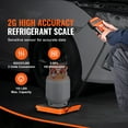 thumbnail image 2 of KFFKFF Cooling Agent Scale, 110 LBS HVAC Recharge Recovery Scale, Equipped with Cable Remote Control, 2g Superior Accuracy Electronic Digital Recovery Weight Scale, Includes Case and Dry Battery, 2 of 9