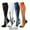 Black White Blue Orange, variant on 4 Pairs Professional Knee-High Compression Socks for Men & Women - Heavy-Duty,, All-Season Wear - Nylon/Elastane (Black/White/Pink/Grey) - Marathon Running, Gym,, Soccer Athletic Tights