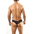 thumbnail image 2 of Men's Joe Snyder JS22 Shining Mini Low Rise Cheeky Brief (Black Lace M), 2 of 2