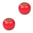 thumbnail image 1 of Yuarrent Caja de almacenamiento de alimentos de plástico con forma de vegetales, organizador reutilizable, refrigerador, contenedor doméstico, Tomate 10x10x9cm 2piezas Yuarrent CBP032404, 1 of 5