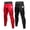 Black-Red, variant on Compression Pants Men Running Tights Leggings with Pockets Athletic Workout Gym Pants 2 Pack Black,L
