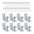 thumbnail image 2 of 8x soportes de sombra en L con herrajes de tuerca de mariposa soporte de montaje en pared resistente de Metal soporte en L para fijación de sombra, 2 of 8