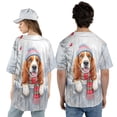 thumbnail image 5 of Playful Basset Hound Welcomes Winter Snowy Day with Cardinal Bird All Over Print 3D Baseball Shirt Bassets Dog Breed Lovers Gifts Idea Softball Sport - 2017, 5 of 6